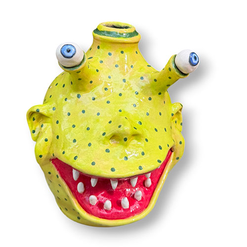 Stacy Lambert 7" Bug Eyed Jug DP6110 SOLD